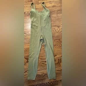 lululemon Align Bodysuit 25" - nulu fabric- LW1DSIS - olive green  - size 6